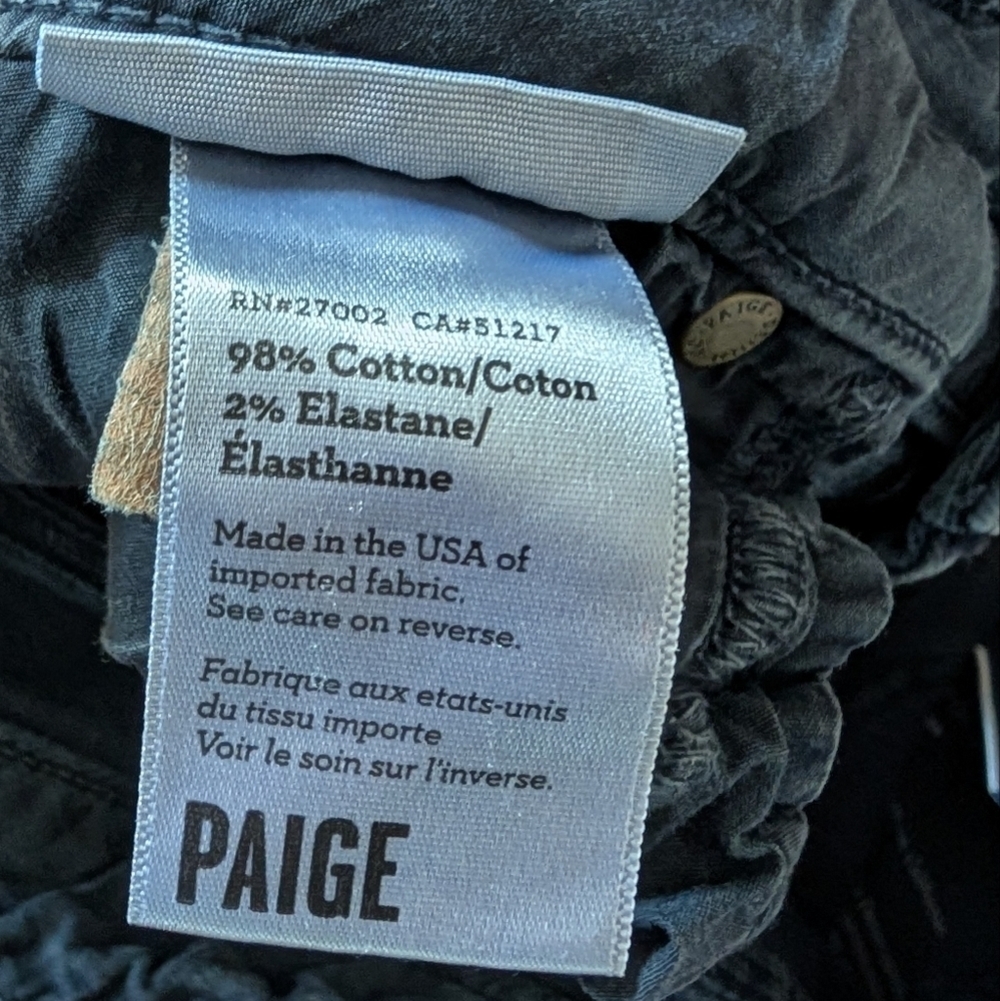 PAIGE Marley Skinny Moto Zip Jeans - Picture 6 of 8